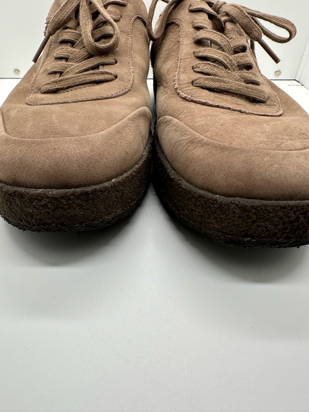 Fitflop Women’s Rally Tumbled-Nubuck Crepe Taupe Sneakers Size 9 - Picture 3 of 7